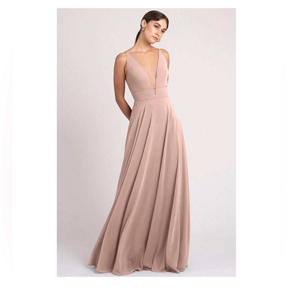 Jenny Yoo Hollis Whipped Apricot Dress